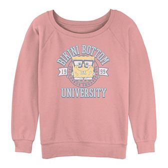 Juniors' SpongeBob SquarePants Bikini Botton University Graphic Slouchy Terry