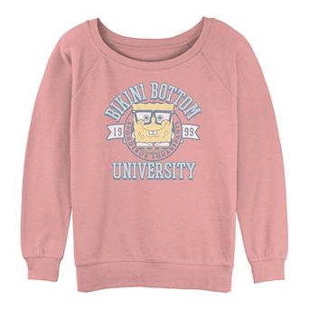 Juniors' SpongeBob SquarePants Bikini Botton University Graphic Slouchy Terry