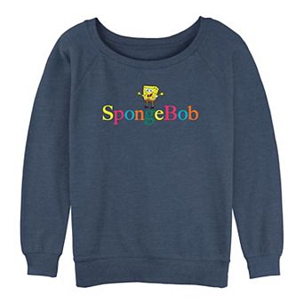 Juniors' SpongeBob SquarePants Colorful Name Graphic Slouchy Terry