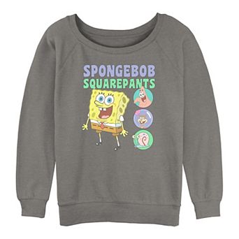 Juniors' SpongeBob SquarePants And Friends Graphic Slouchy Terry