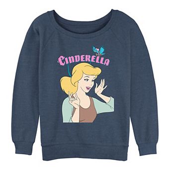 Juniors' Cinderella Getting Ready Graphic Slouchy Terry