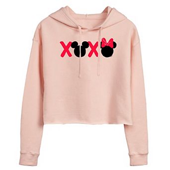Disney's Mickey & Minnie Mouse Juniors' XOXO Cropped Hoodie