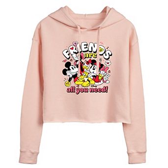 Disney's Mickey Mouse & Friends Juniors' Cropped Hoodie