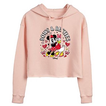 Disney's Minnie Mouse & Daisy Duck Juniors' Bows and Besties Cropped Hoodie