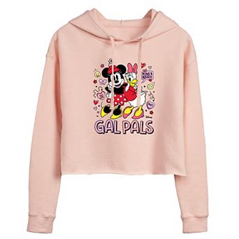 Disney's Minnie Mouse & Daisy Duck Juniors' Gal Pals Cropped Hoodie
