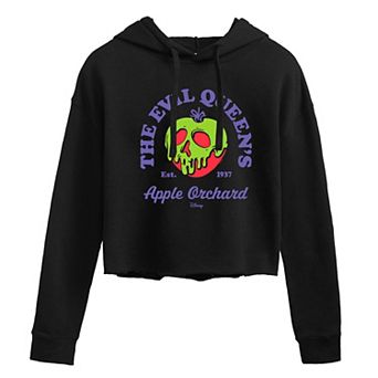 Disney's Snow White and the Seven Dwarfs Evil Queen Juniors' Apple Orchard Cropped Hoodie