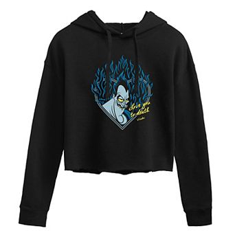 Disney's Hercules Hades Juniors' Love You To Death Cropped Hoodie