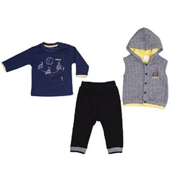 Newborn, Infant & Toddler Animal Theme (turtle) 3 pc Hoodie Jacket Set For Little Boys & Girls