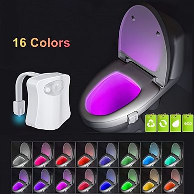 Toilet Light, 2.68x2.64x0.67'', Human Motion Sensor Night Light