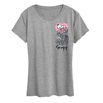 Women's Peanuts Snoopy Valentine's Roses Graphic Tee