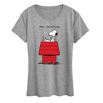 Women's Peanuts Snoopy Dear Valentine Graphic Tee