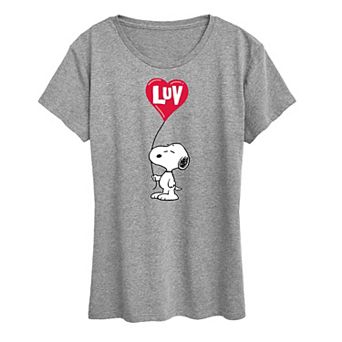 Women's Peanuts Snoopy Luv Graphic Tee