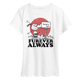 Women's Peanuts Charlie Brown & Snoopy Furever Always Graphic Tee