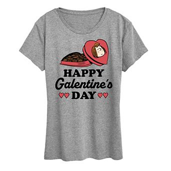 Women's Peanuts Happy Galentine's Day Graphic Tee