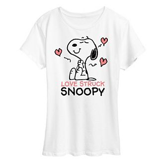 Women's Peanuts Love Struck Snoopy Graphic Tee
