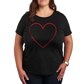 Plus Heart Outline Graphic Tee