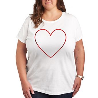 Plus Heart Outline Graphic Tee
