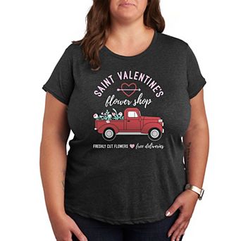 Plus Valentine's Flower Truck Graphic Tee