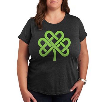 Plus Celtic Knot Shamrock Graphic Tee