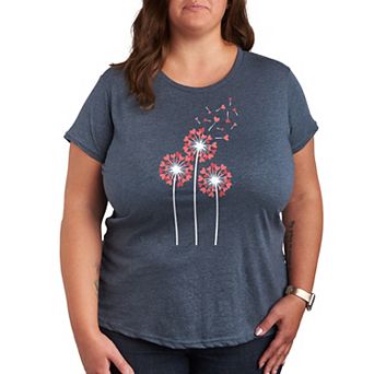 Plus Dandelion Heart Group Graphic Tee