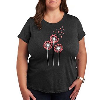 Plus Dandelion Heart Group Graphic Tee