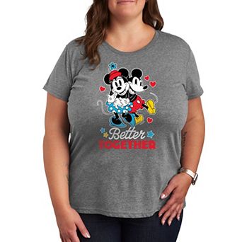Disney's Mickey & Minnie Mouse Plus Size Better Together Graphic Tee