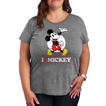 Disney's Mickey Mouse Plus Size I Love Mickey Graphic Tee