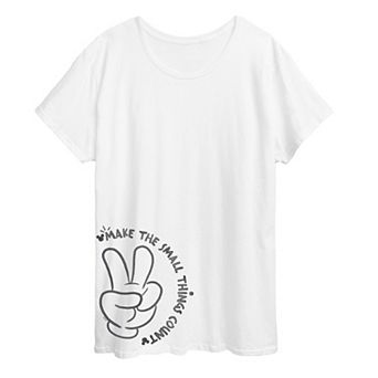 Disney's Mickey Mouse Plus Size The Small Things Count Graphic Tee