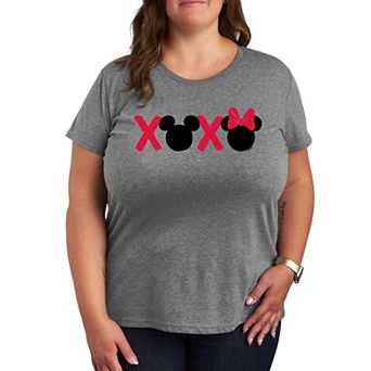 Disney's Mickey & Minnie Mouse Plus Size XOXO Graphic Tee