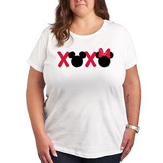 Disney's Mickey & Minnie Mouse Plus Size XOXO Graphic Tee