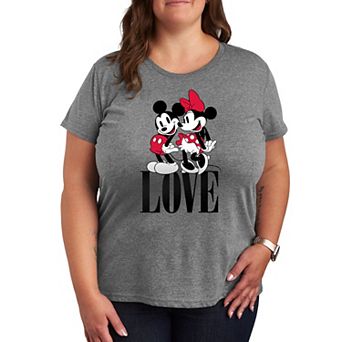 Disney's Mickey & Minnie Mouse Plus Size Love Graphic Tee