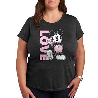 Disney's Mickey Mouse Plus Size Love Graphic Tee