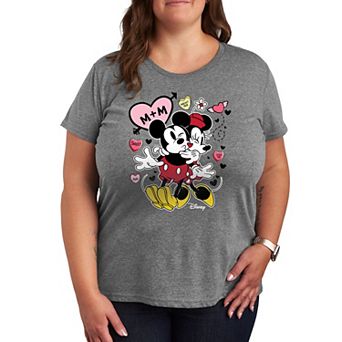 Disney's Mickey & Minnie Mouse Plus Size Heart Graphic Tee