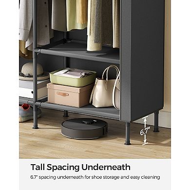 Portable Closet, Fabric Wardrobe Closet, Clothes Organizer With Hanging Rails