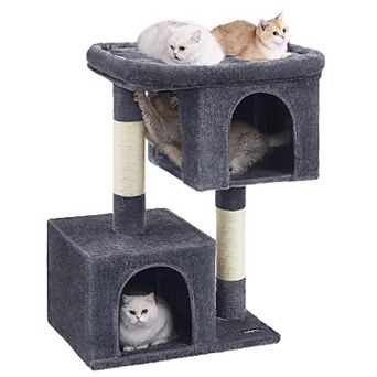 Cat Tree With Sisal-covered Scratching Posts, Plush Condos, Cat Furniture For Kittens