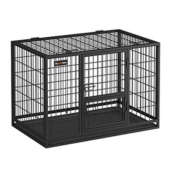 Heavy-duty Dog Crate, Dog Kennel, For Large And Medium Dogs, Anti-escape, Double Removable Door