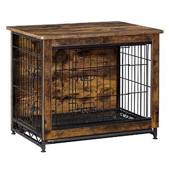 Indoor Pet Crate, Wooden Dog Crate, Dog Furniture With Removable Tray