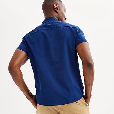 Men's FLX Performance Untucked-Fit Short Sleeve Button Down Shirt