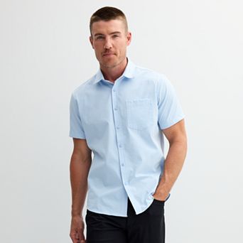 Men's FLX Performance Untucked-Fit Short Sleeve Button Down Shirt