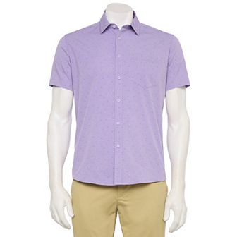 Men's FLX Performance Untucked-Fit Short Sleeve Button Down Shirt