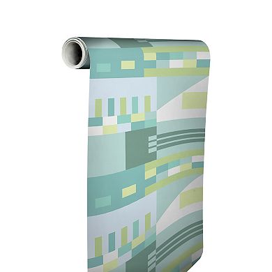 WallPops Aelfie Kiki Shapes Warm Peel and Stick Wallpaper
