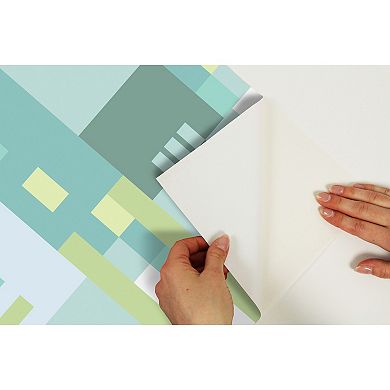 WallPops Aelfie Kiki Shapes Warm Peel and Stick Wallpaper
