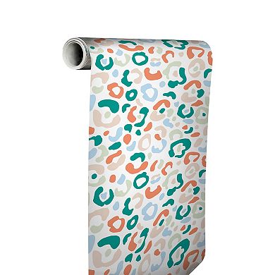 WallPops Aelfie Leopard Spots Warm Peel and Stick Wallpaper