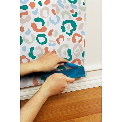 WallPops Aelfie Leopard Spots Warm Peel and Stick Wallpaper