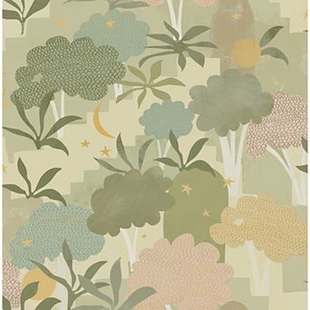 WallPops Alja Horvat Bohemian Walk Sage Peel and Stick Wallpaper