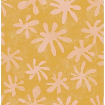 WallPops Alja Horvat Field of Flowers Orange Peel and Stick Wallpaper