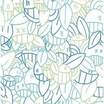 WallPops Arm of Casso Floral Sequence Warm Peel and Stick Wallpaper