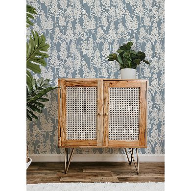 WallPops ByDylanM Larkspur Navy Peel and Stick Wallpaper