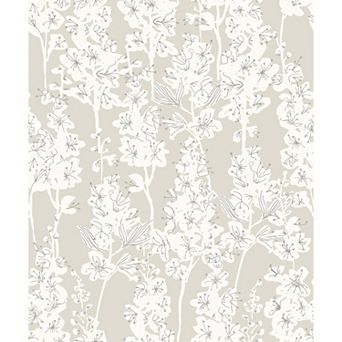 WallPops ByDylanM Larkspur Navy Peel and Stick Wallpaper