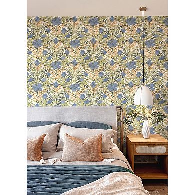 WallPops ByDylanM Moody June Blooms Dark Peel and Stick Wallpaper